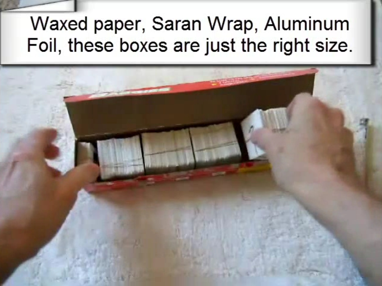 Waxed paper box. Easy.